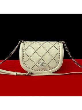 Chanel Punching Stitch Leather Chain